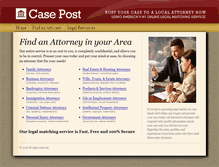 Tablet Screenshot of casepost.com